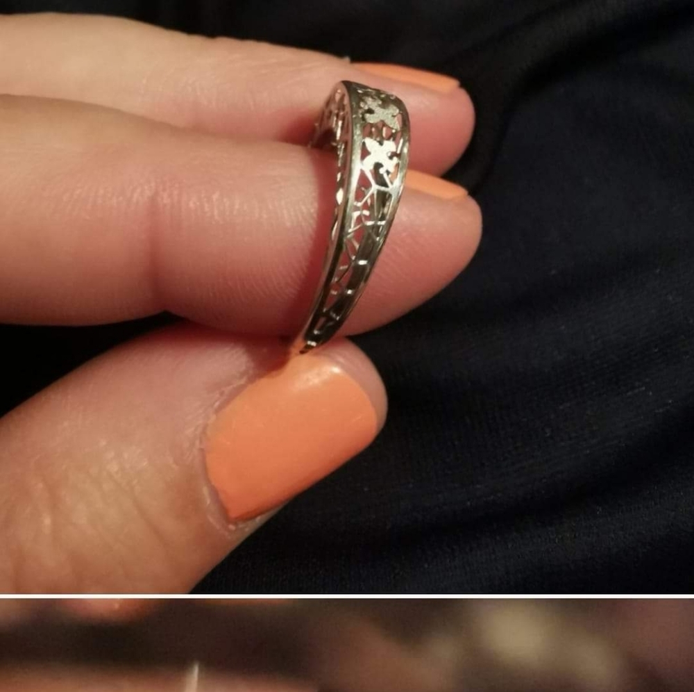 14k white gold